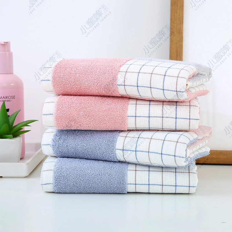 Small Bee Towel Positive And Negative 32 Towels Face Wash Couple Towel Item Number: 800 Item Picture