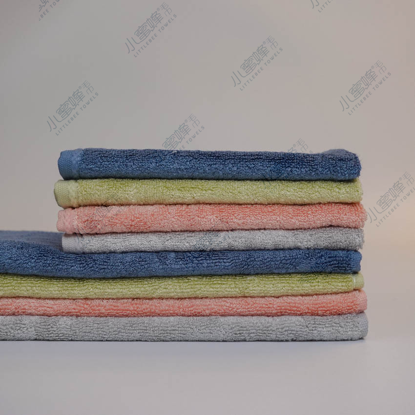 A Generation Of Bamboo Fiber Face Towel Solid Color Features Edge Multi-Color Small Bee Towel: 717 Application Scenario