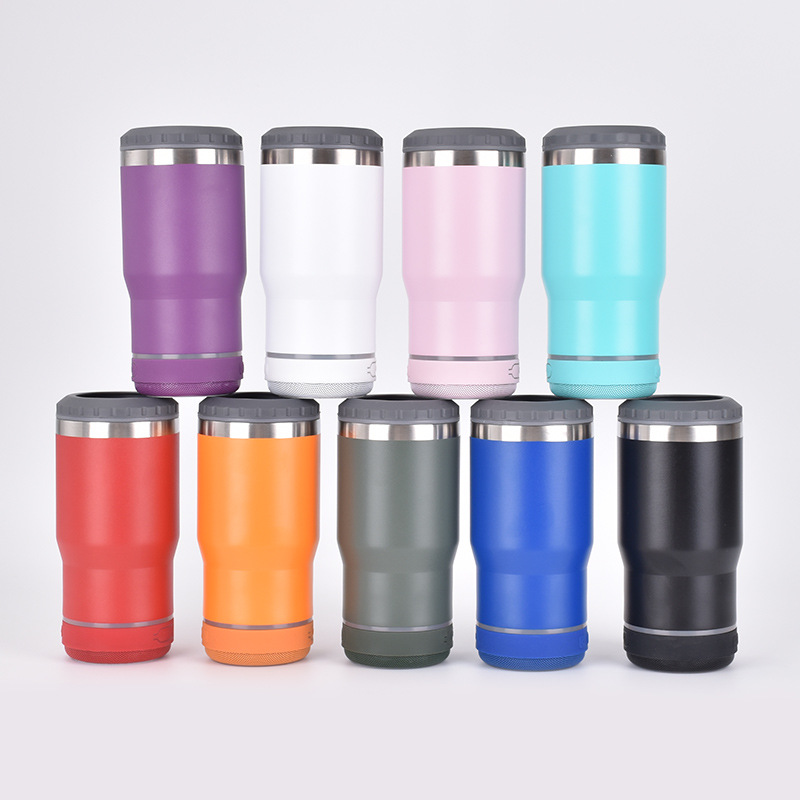 Speaker cold insulation tank, 304 stainless steel insulated cup, portable Bluetooth speaker, car cup, office and home ice box