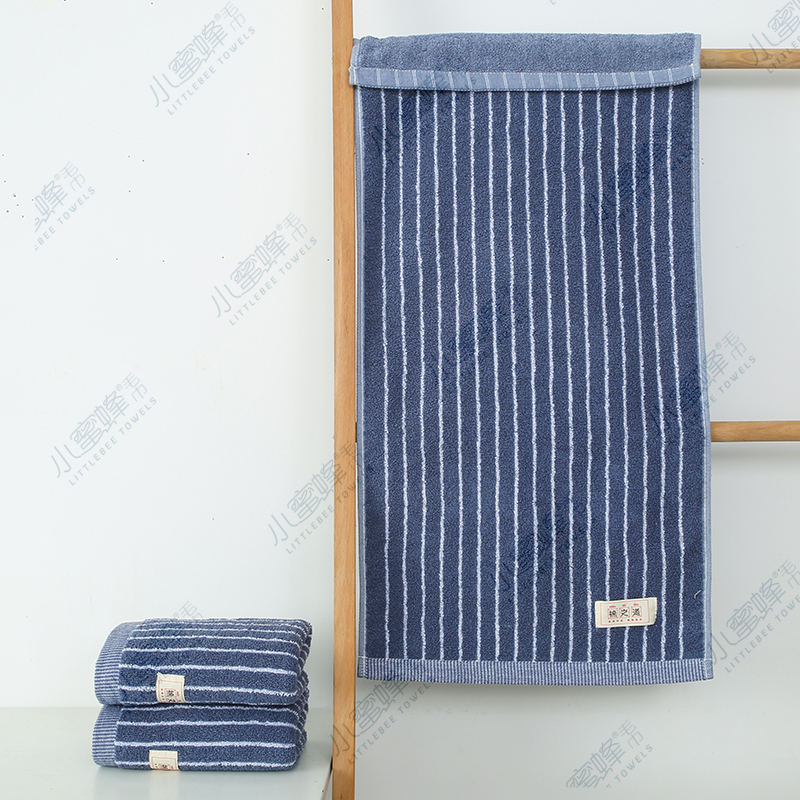 Striped Jacquard Adult Face Towel Hair Labor Protection Towel Little Bee Towel Item No. : 401 details Picture