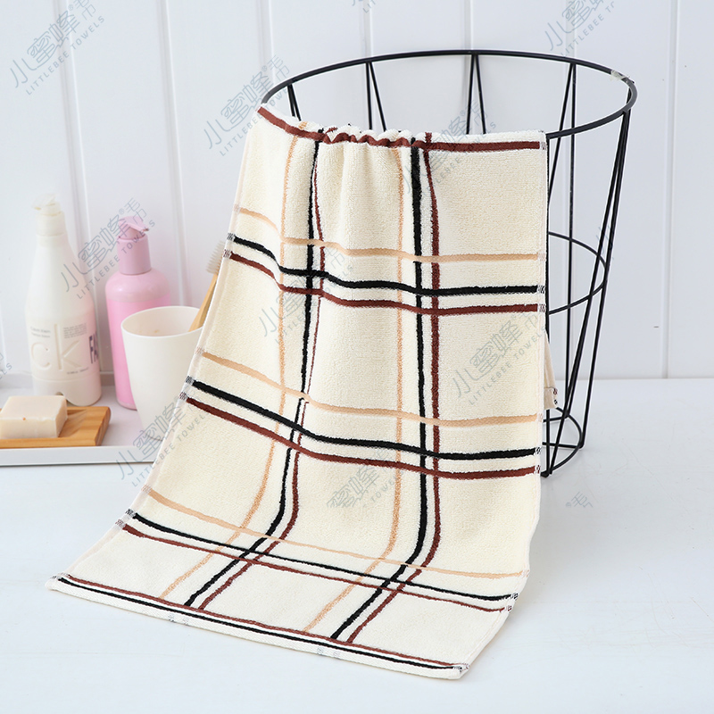 Factory direct sales of plain and intermittent towels. The color of the towel is fresh and bright. Little Bee towel. Product number: 507 pic 2
