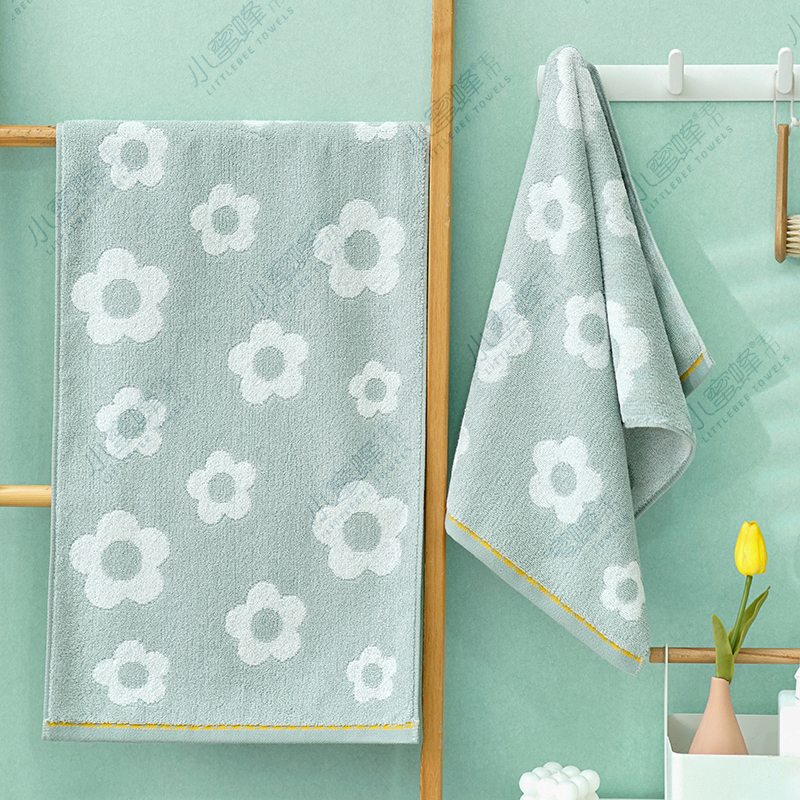One-piece consignment of Class A infant and toddler grade all-cotton towel with color weaving process AB yarn. Item number: 906 Item Picture