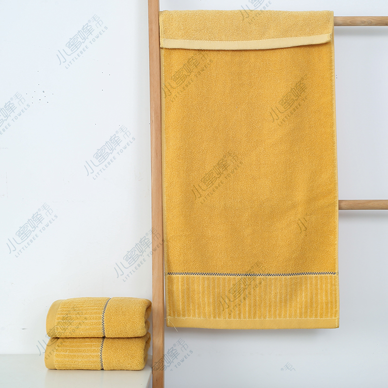 Solid Color Jacquard Break Towel Hair Labor Protection Towel Little Bee Towel Item No. : 303 Specification drawing