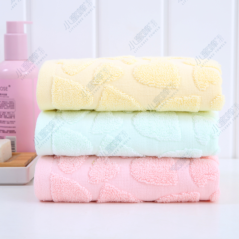 Small Bee Towel Cloth Wool Circle Solid Color Towel Candy Color Towel Item No. : 400 Item Picture