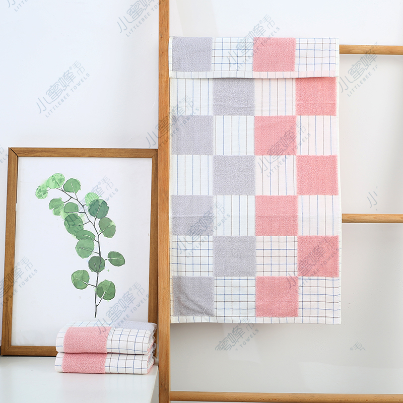 Small Bee Towel Positive And Negative 32 Towels Face Wash Couple Towel Item Number: 800 details Picture