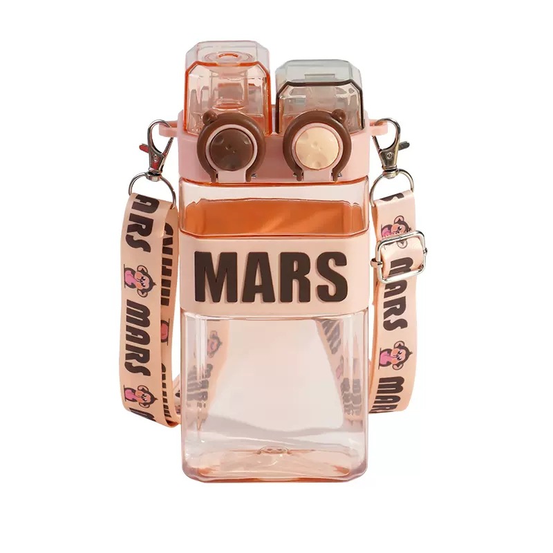 L54-LX5543 Double drinking cups, straws, girls, high appearance level, boys, children, students, sports water bottles Specification image