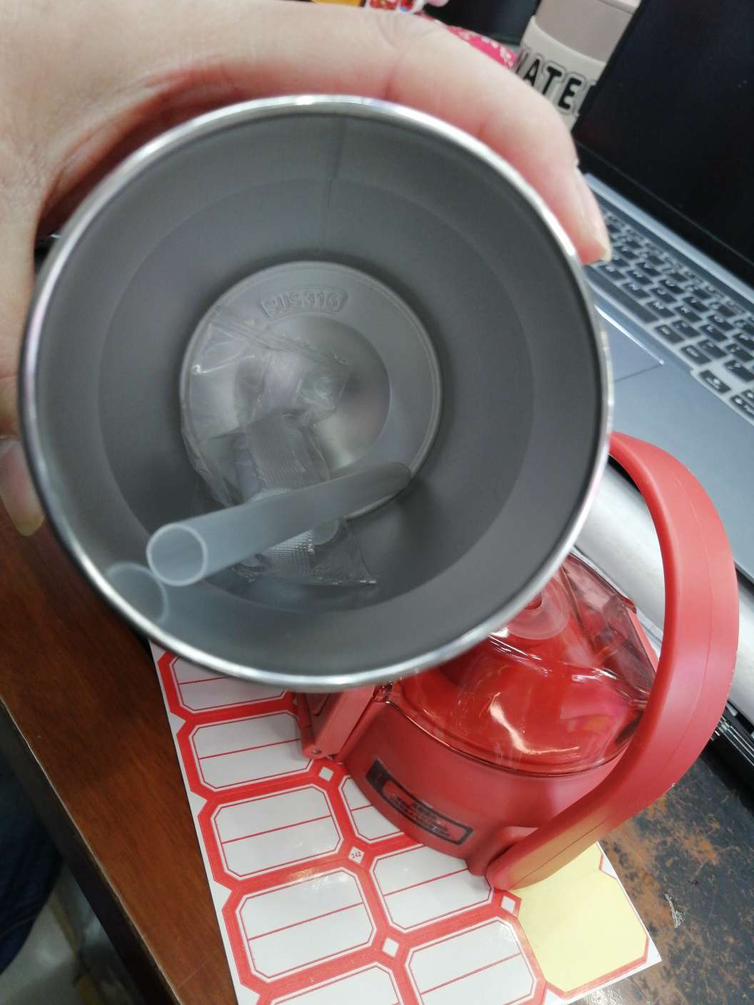 316 Vacuum Insulated Stainless Steel Insulated Kettle Sports Kettle Thermos Cup Vacuum Cup Customized Thermos Cup Specification drawing