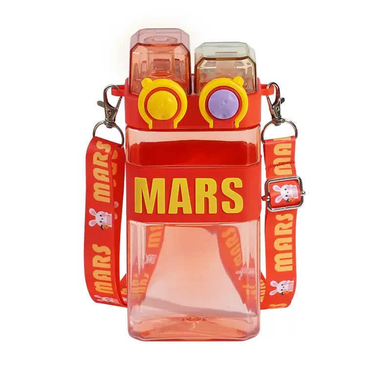 L54-LX5543 Double drinking cups, straws, girls, high appearance level, boys, children, students, sports water bottles details Picture