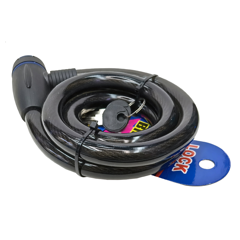 230719-15 Bicycle key lock Anti-theft Electric bicycle steel cable Lock Portable ring lock Electric Bicycle Anti-theft lock Item Picture