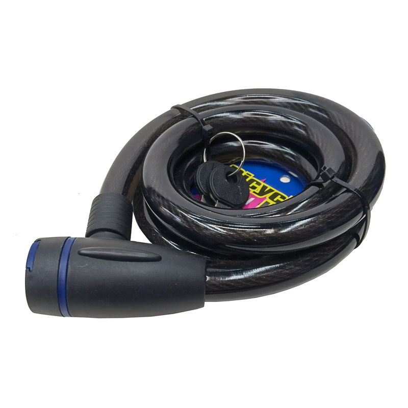 230719-15 Bicycle key lock Anti-theft Electric bicycle steel cable Lock Portable ring lock Electric Bicycle Anti-theft lock Application Scenario