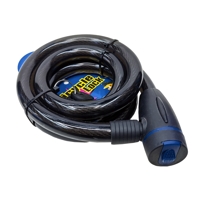 230719-15 Bicycle key lock Anti-theft Electric bicycle steel cable Lock Portable ring lock Electric Bicycle Anti-theft lock details Picture