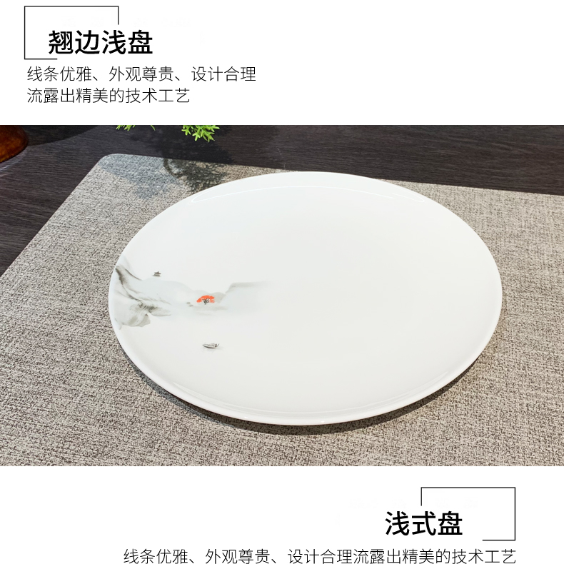 Wholesale of creative and distinctive eight-piece ceramic tableware sets for hotel restaurants and clubs, including bowls, plates and dishes pic 4