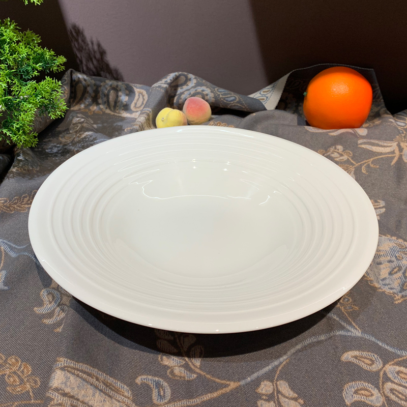 Hotel supplies: 9-inch, 10.5-inch, 12-inch round soup plates, fruit and snack bowls, salad bowls, kitchen stir-frying bowls and plates details Picture