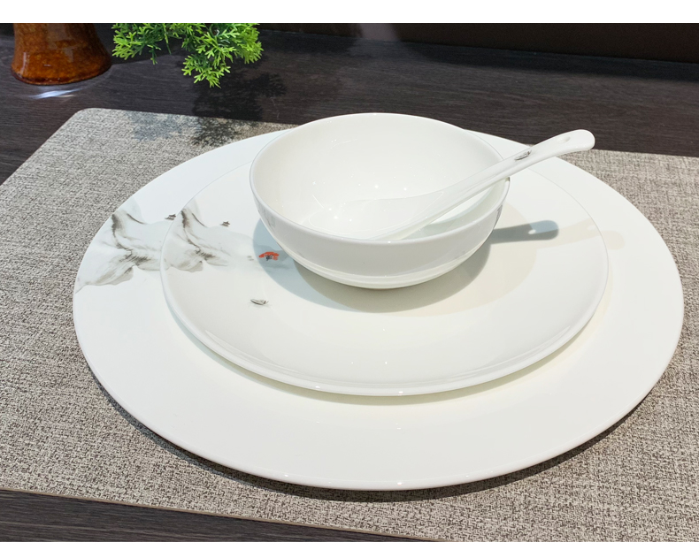 Wholesale of creative and distinctive eight-piece ceramic tableware sets for hotel restaurants and clubs, including bowls, plates and dishes pic 6