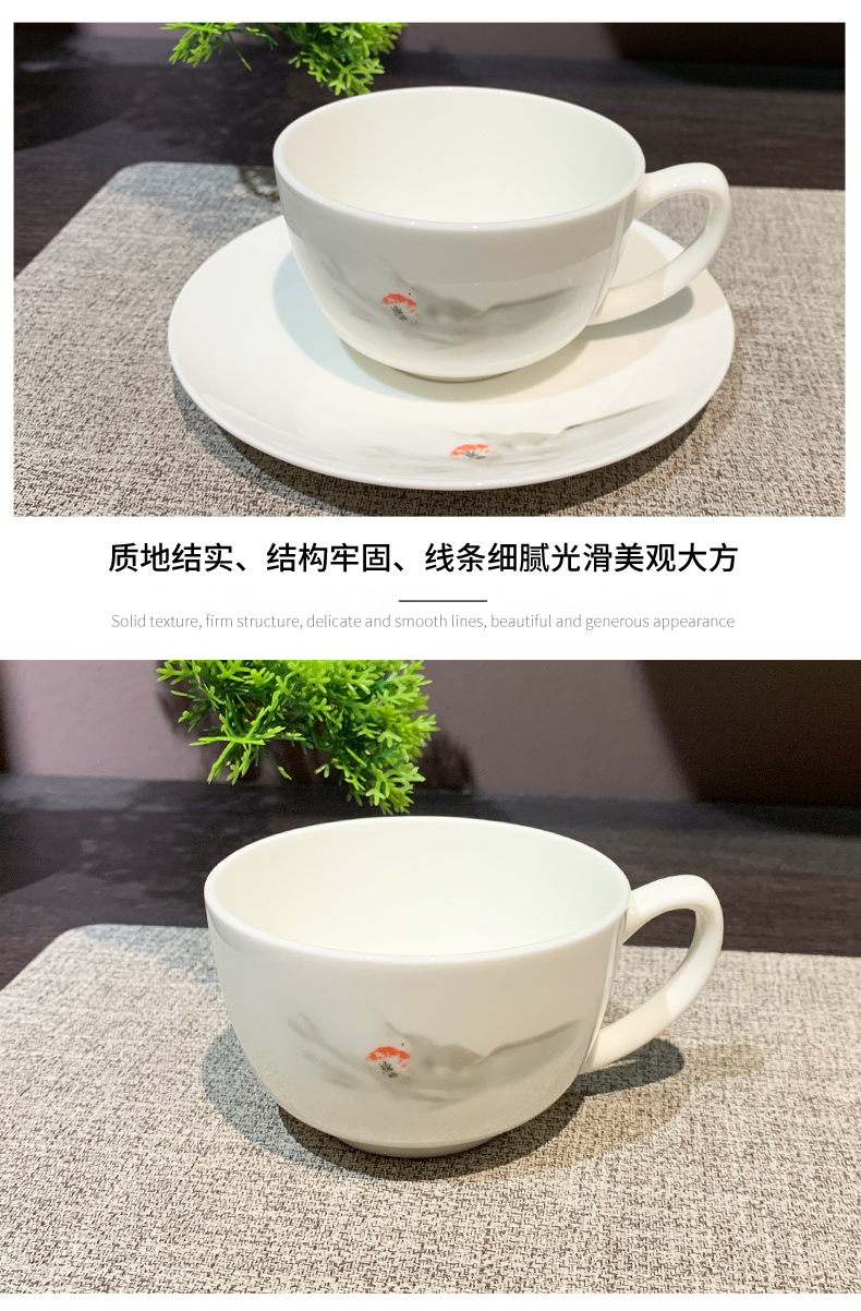 Wholesale of creative and distinctive eight-piece ceramic tableware sets for hotel restaurants and clubs, including bowls, plates and dishes pic 7