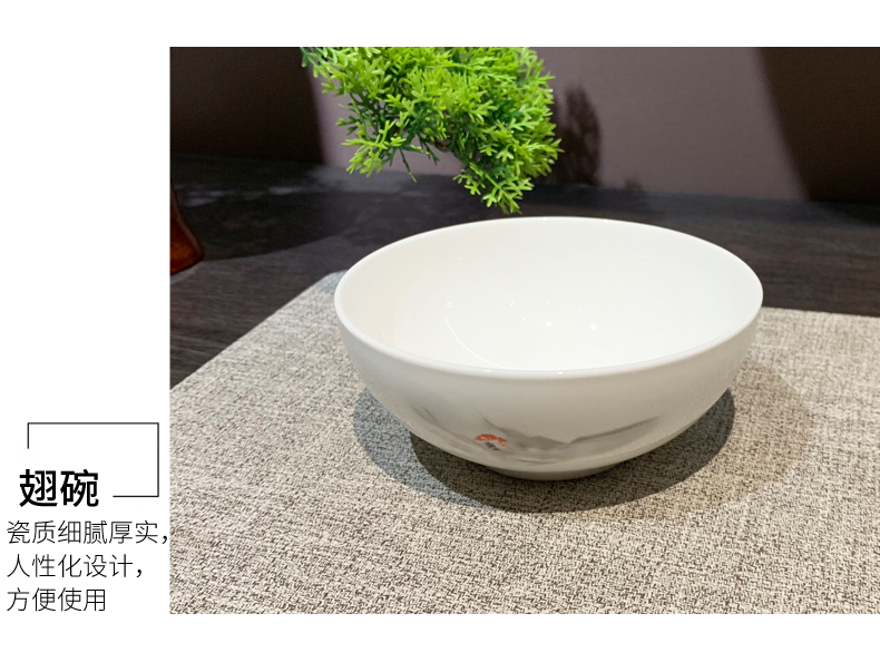 Wholesale of creative and distinctive eight-piece ceramic tableware sets for hotel restaurants and clubs, including bowls, plates and dishes pic 5