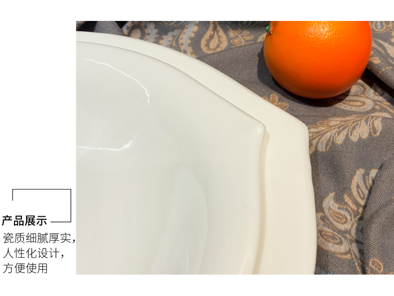 厂家中式陶瓷双尖汤盘13寸15寸金汤酸菜鱼碗连锁餐饮店后厨餐具详情5