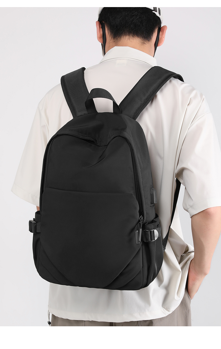 新款简约大气双肩包潮搭时尚休闲包轻便旅行包商务笔记本电脑背包详情16