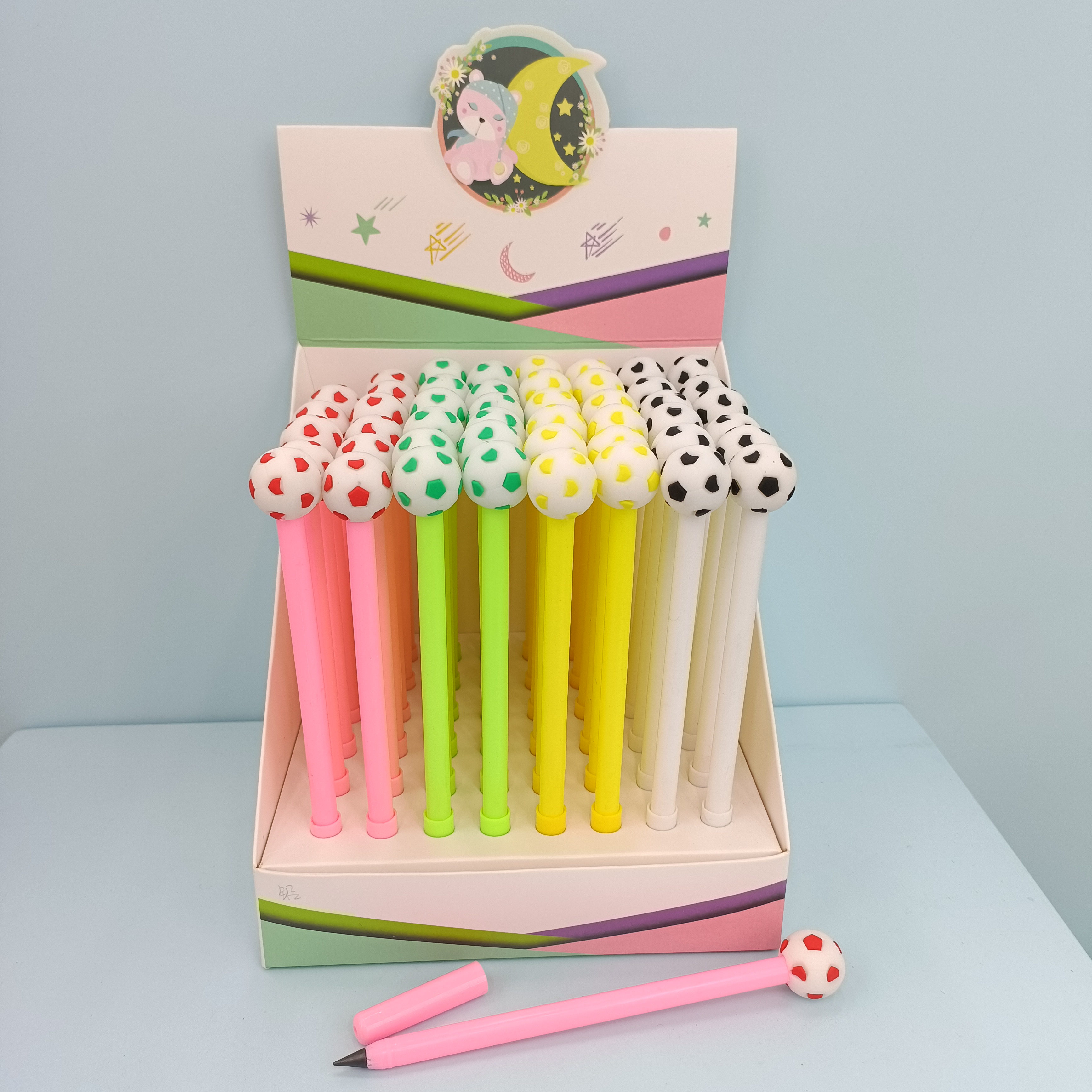 Cute cartoon silicone three-dimensional head eternal pencil Item Picture