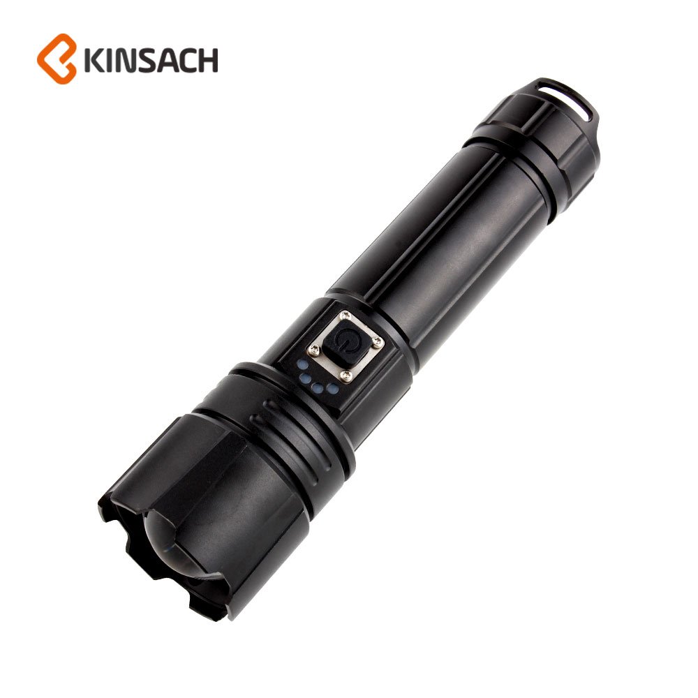 KINSACA Star Source P70 Zoom flashlight Upgraded TYPE-C USB charging belt output XHP70 strong light P90 flashlight