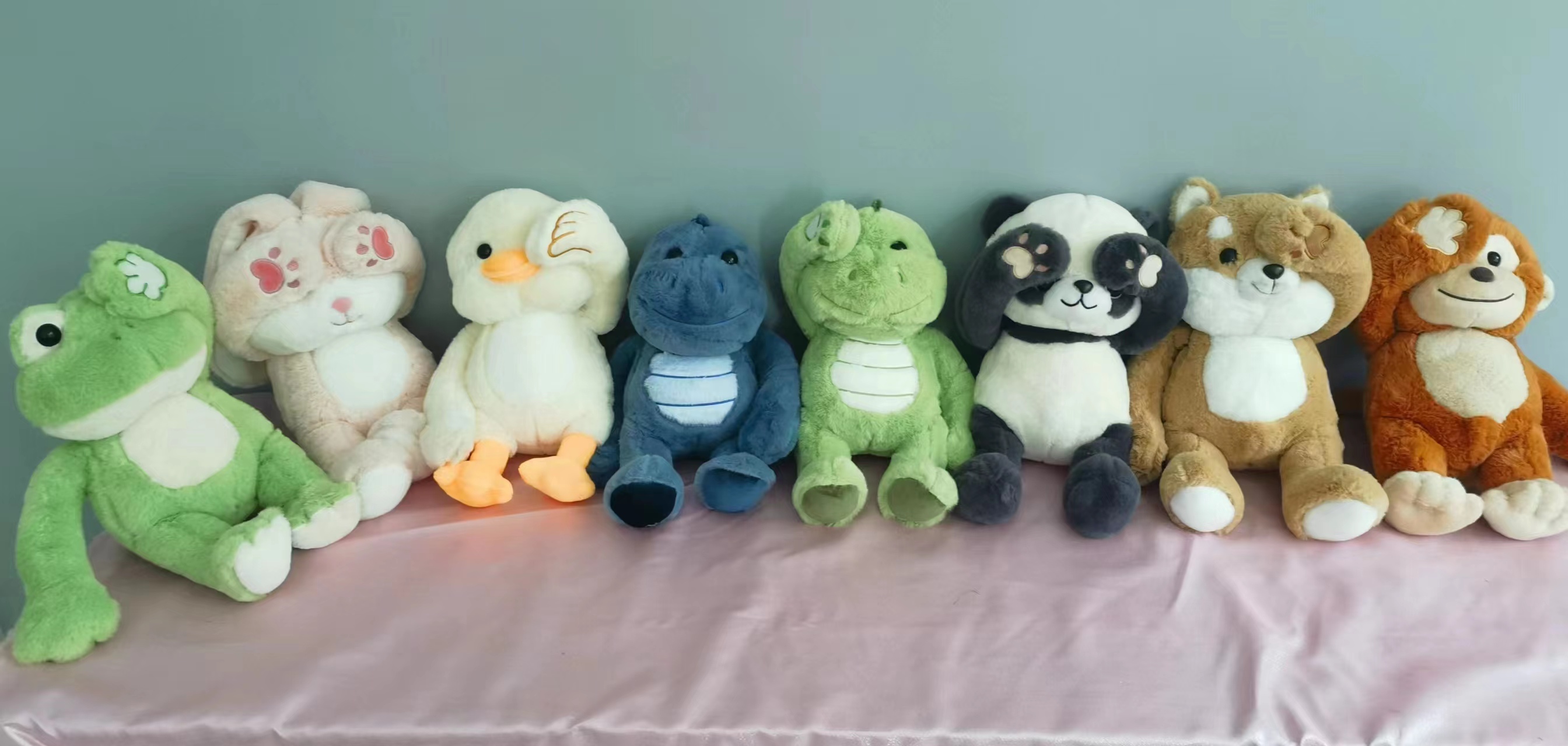 Foreign Trade Wholesale Shy Peekaboo Forest Animal Series Plush Toys Creative Children's Comfort With Magnet Doll