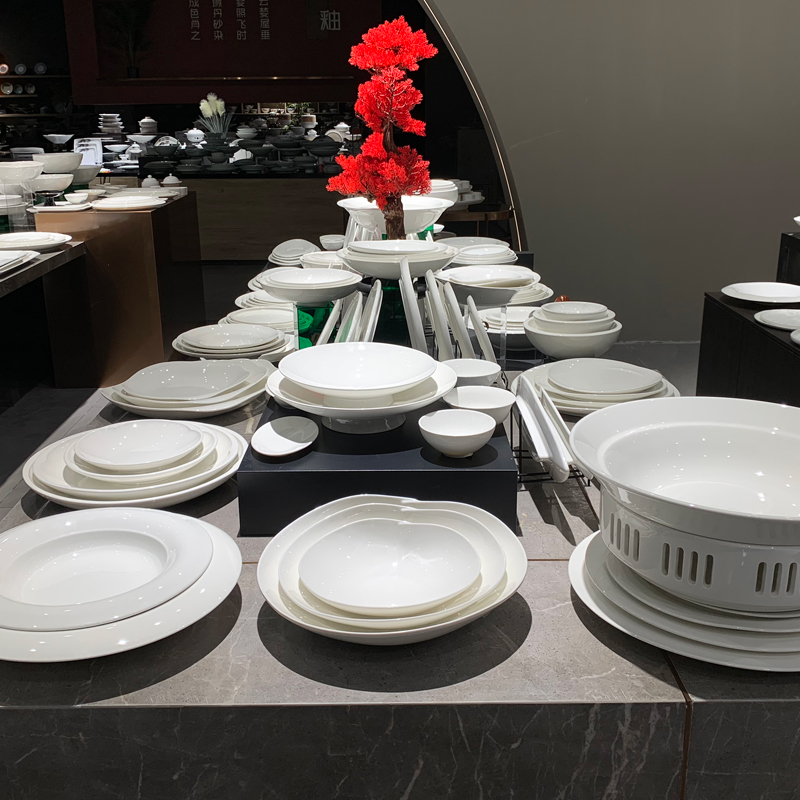 8.5-inch, 10.5-inch, 12.5-inch artistic dishes, creative stir-frying bowls, hotel supplies, Western-style salad bowls, cold dish bowls Application Scenario