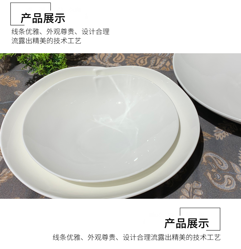 8.5-inch, 10.5-inch, 12.5-inch artistic dishes, creative stir-frying bowls, hotel supplies, Western-style salad bowls, cold dish bowls pic 4