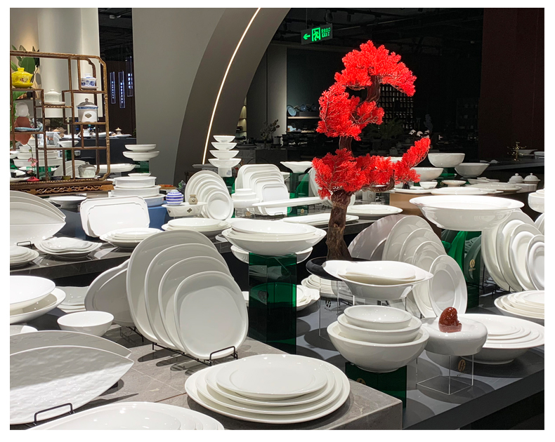 西餐餐具酒店纯白色平板托盘创意寿司盘蛋糕盘子陶瓷炒菜盘碟子陶瓷盘盘子碗详情8