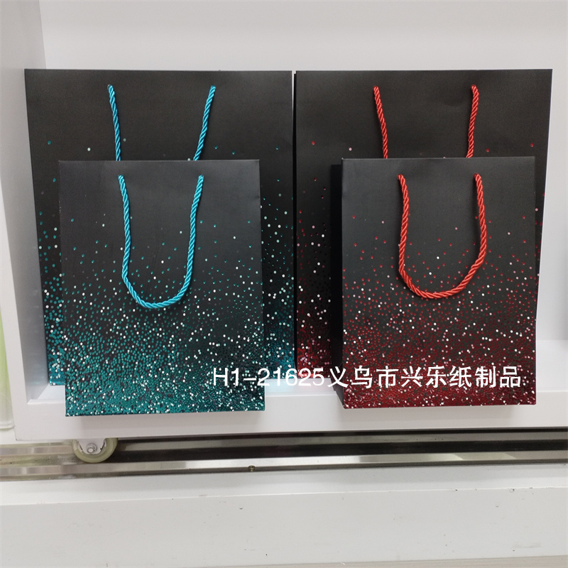 星空点点手提纸袋礼品袋子烫金礼物喜糖伴手礼服装袋