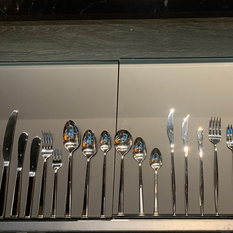 酒店用品西餐餐具不锈钢叉子勺子 家用刀叉勺三件套牛排刀叉套装详情图5