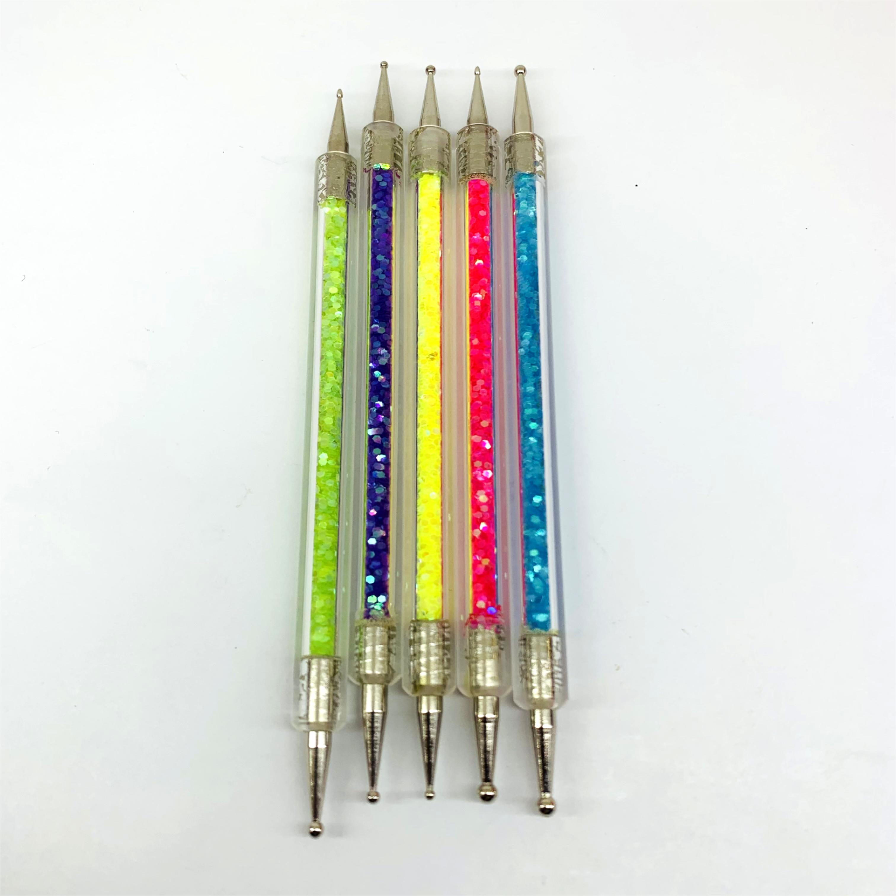 260 Double-ended sequin rod point drill pen 5 sets of double-ended point drill pen point flower pen point needle hook pen