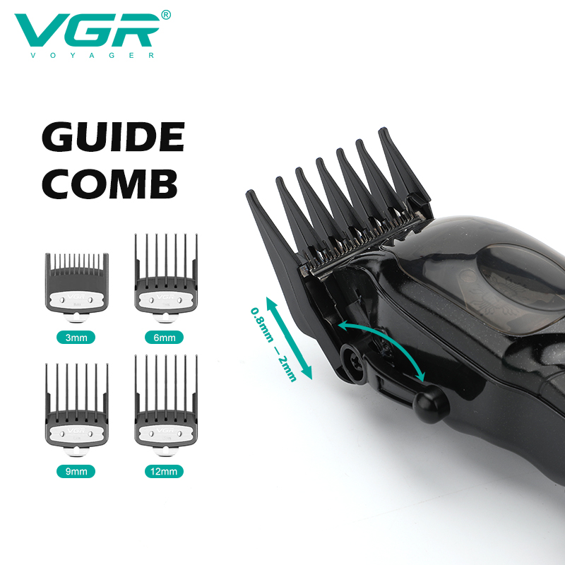 VGR002 new rechargeable electric hair clipper with oil head, gradient trimming, and base, suitable for home use. Application Scenario