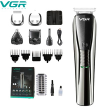 VGR029多功能理发器USB充电跨境专供男士套装电推剪剃须刀修剪器