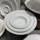 酒店用品新款陶瓷餐具纯白色大碗汤碗斜边沙拉碗帽碗后厨炒菜盘细节图