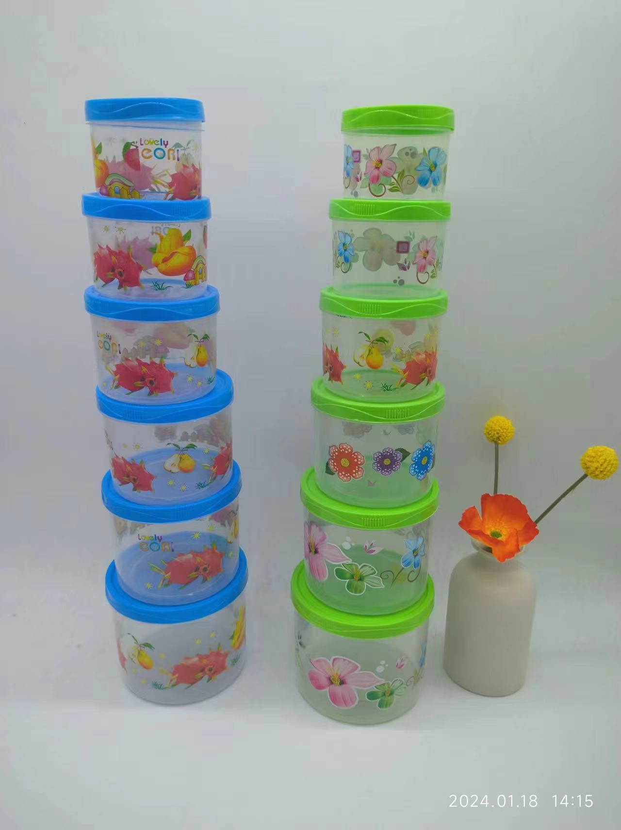 5-piece set of sealed food storage containers with LIDS for the refrigerator Item Picture