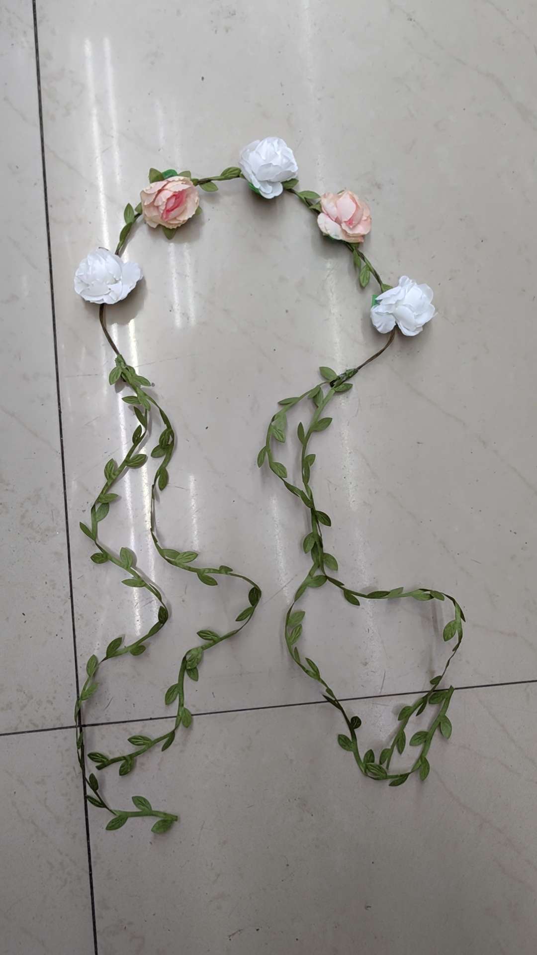 Holiday Party, Floral headband, garland, headband, Princess headband, Hawaiian style, floral headband full figure