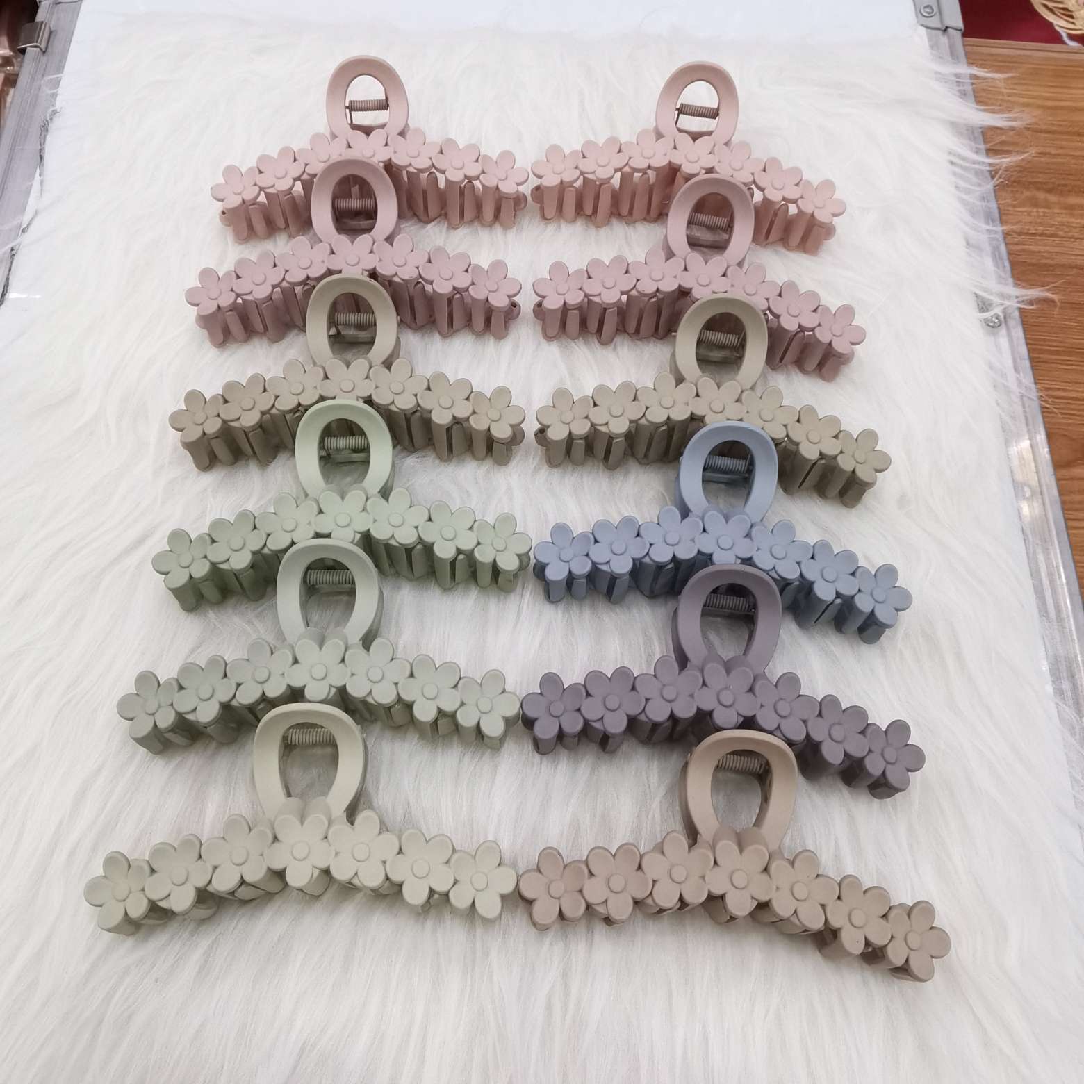 13 cm Korean-style rubber, 9 hair clips, shark clips, plastic hair clips, headwear, hair clips, headwear Specification image