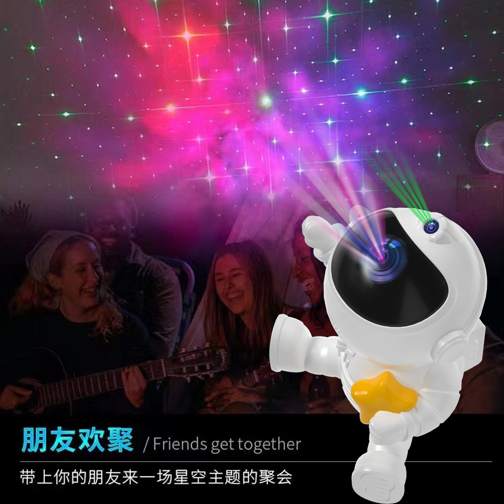 New astronaut starry sky light projection light, astronaut projection light, night light, ambient light, bedroom decoration light Specification image