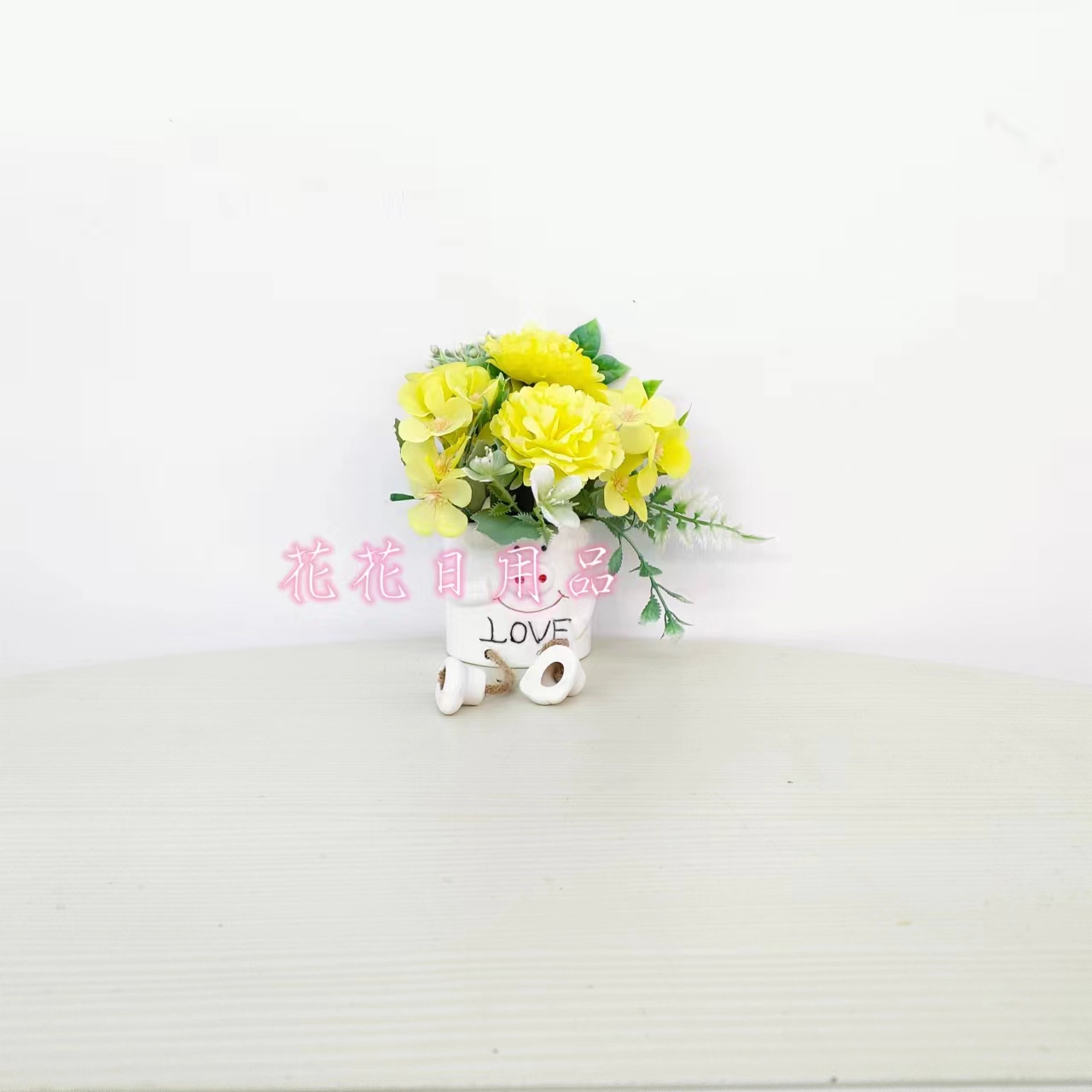 仿真花/花束/假花仿真花/水晶植物壁挂/永生花白底实物图