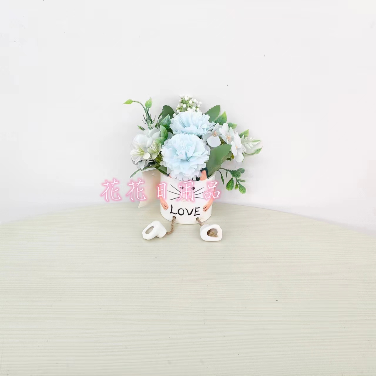 仿真花/花束/假花仿真花/水晶植物壁挂/永生花细节图