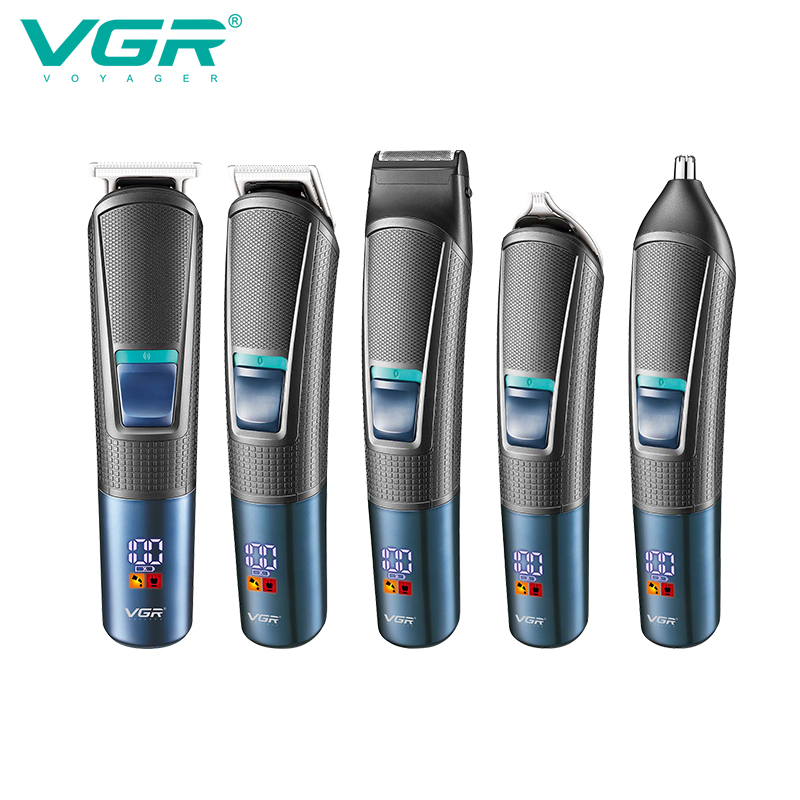 VGR跨境新款多功能理发器五合一充电式剃须鼻毛鬓角器电推剪V-108详情图2