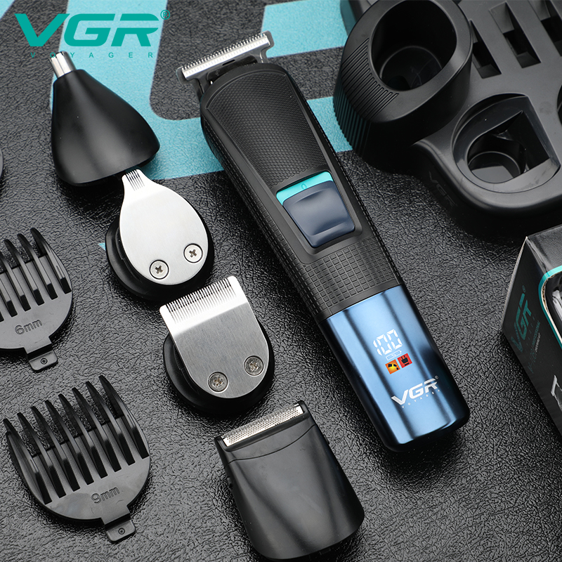 VGR跨境新款多功能理发器五合一充电式剃须鼻毛鬓角器电推剪V-108详情图5