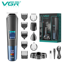 VGR跨境新款多功能理发器五合一充电式剃须鼻毛鬓角器电推剪V-108