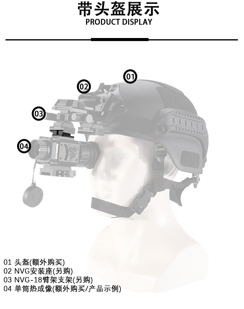 自由虎专用头盔夜视仪转接支架多款头盔热成像仪视仪三角转接片详情17