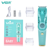 VGR151婴儿自动吸发理发器数显静音宝宝专用推子儿童陶瓷电推剪