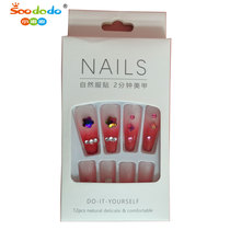 Zhejiang Jinhua Xindu Culture Group glory produced XDXX-0272 source factory direct print series hand-worn nail nail patch warm fairy jewelry trend all matching finished nail wholesale