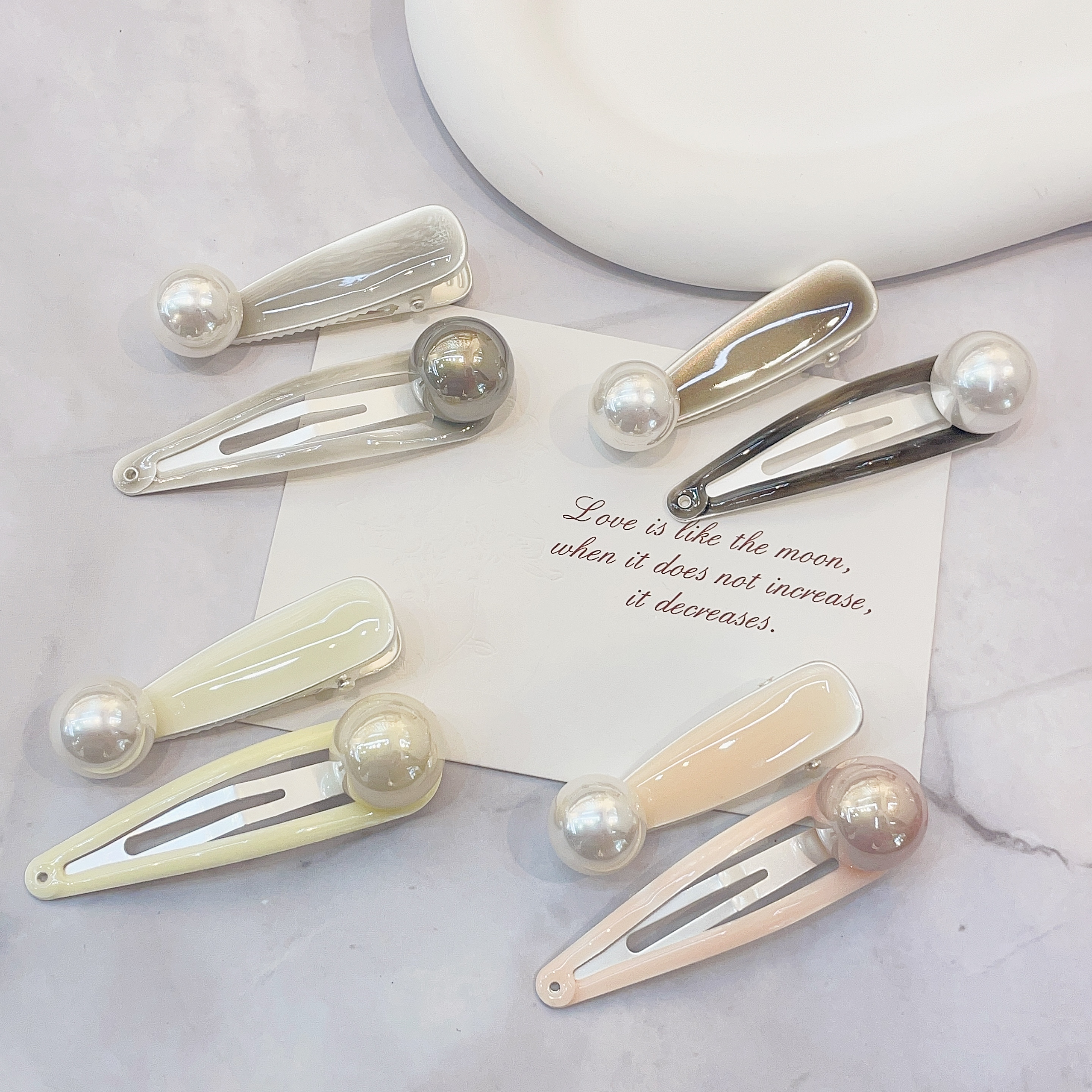 New 2024 high-end atmospheric pressure clamp alloy headwear for women, exquisite pressure clamp pair