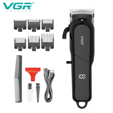 VGR跨境新款刀头可调节电动理发器男士剃头器家用男士电推剪V-118