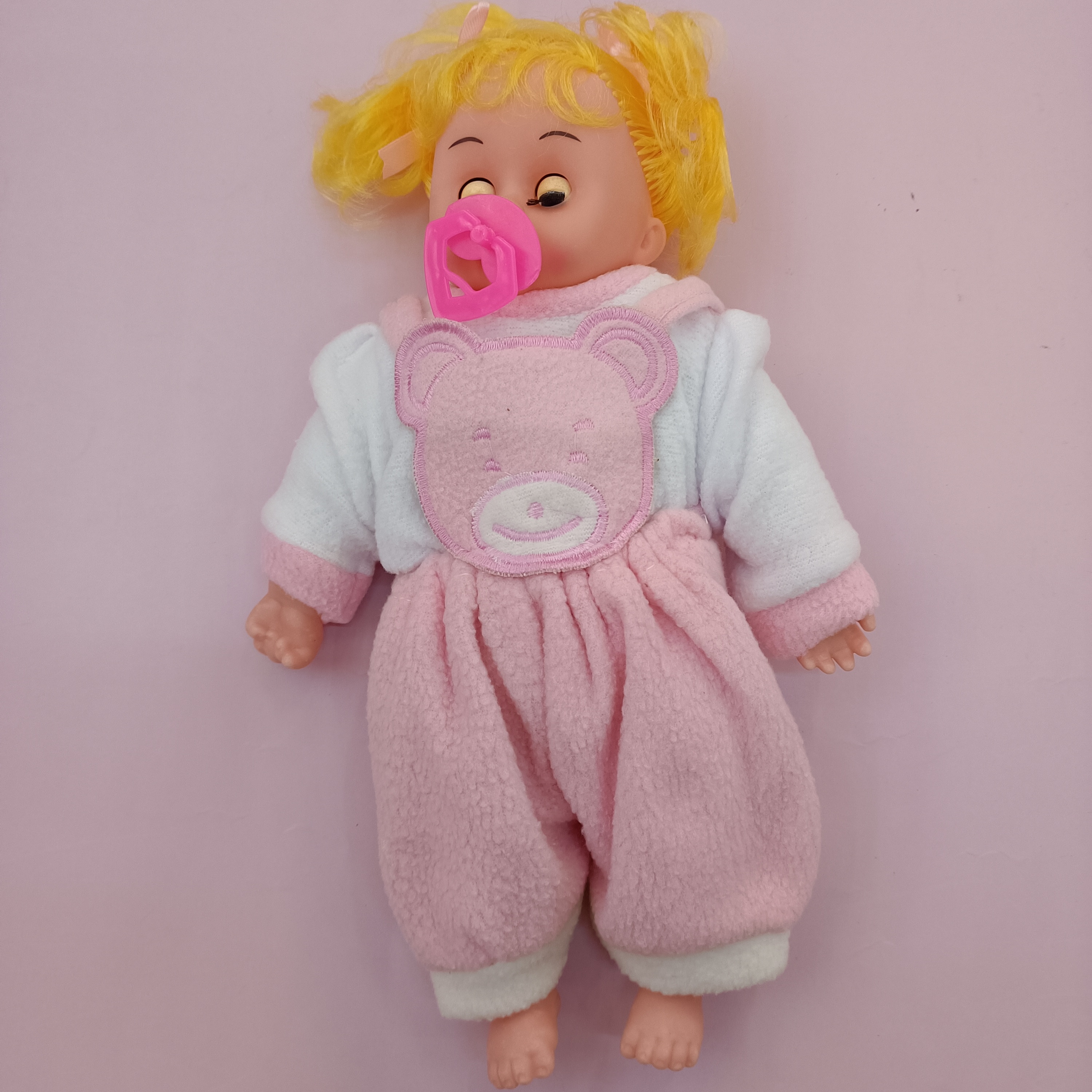 Wholesale of popular foreign trade simulation doll clothes, animal patterns, pacifiers that can say "Mom" and "Dad" four times, children's gifts