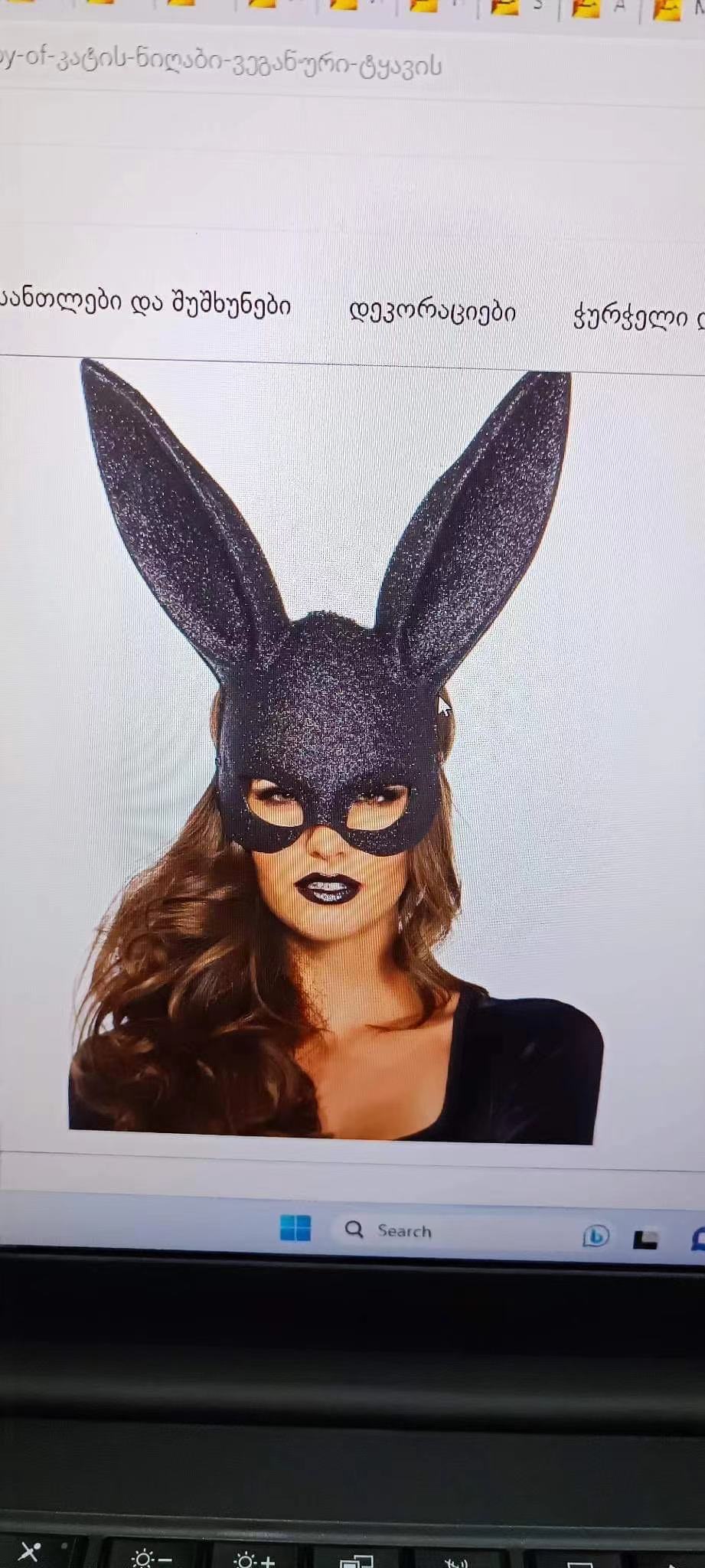 节日派对/万圣节/鬼节/兔女郎/猫女郎/铁艺面具/面具/鬼节产品图